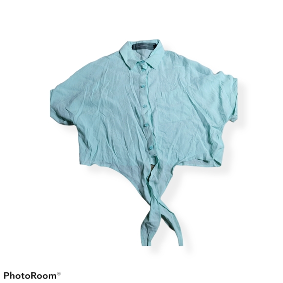 NWOT CODE X MODE Women's Knot Hem Button Size Smal - Picture 2 of 5